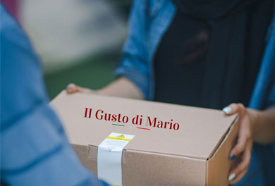 Versand mit Post AG, bei il Gusto di mario