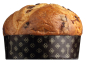Preview: Panettone mit dreierlei Schokoladen, 1.000 g – mit weißer, Vollmilch- und dunkler Schokolade, handwerklich gebacken von Olivieri