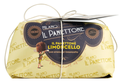 Breramilano Panettone Limoncello 500g elegant handgewickelt in Geschenkpapier von Il Gusto di Mario