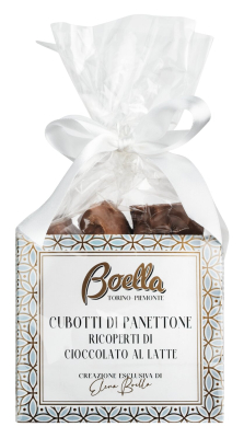 Boella & Sorrisi Panettonewürfel Cubotti di Panettone 300g in Vollmilchschokolade von Il Gusto di Mario