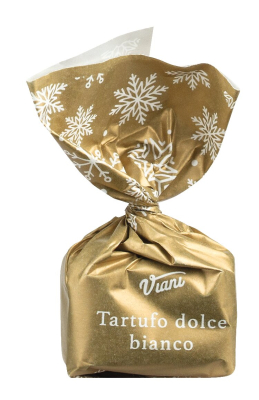 Viani Tartufi dolci bianchi natale 1.000g Großpackung mit einzeln verpackten weißen Trüffeln von Il Gusto di Mario