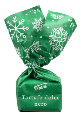Viani Tartufi dolci neri natale 1.000g Großpackung mit einzeln verpackten Trüffeln von Il Gusto di Mario