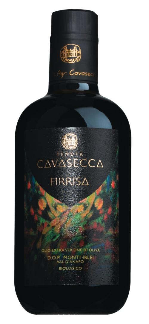 Flasche Olivenöl „Firrisa“ – Natives Olivenöl extra DOP aus 100 % Tonda Iblea, 500 ml