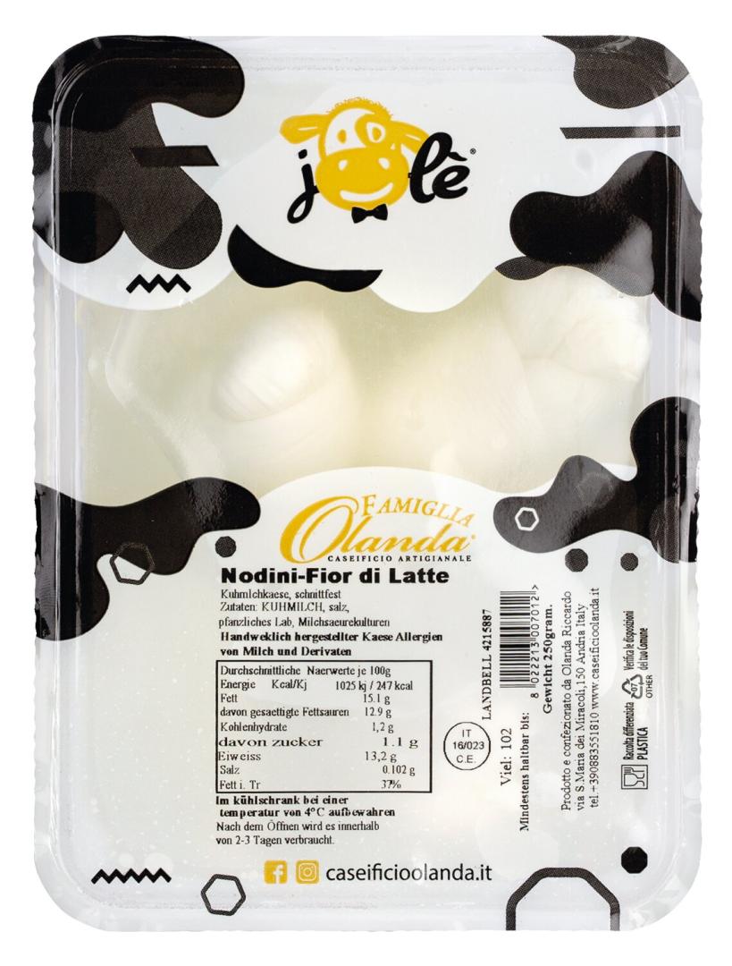 Mozzarella-Knötchen – kleine, milchige Mozzarelle in traditioneller Knotenform, 5 × 50 g