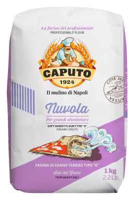 Nuvola Weichweizenmehl Tipo 0, 1 kg – feines Mehl für neapolitanische Pizza und Focaccia