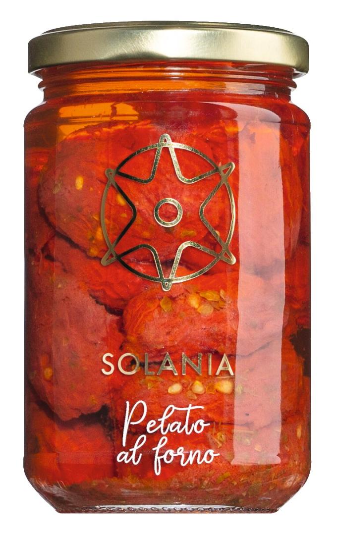 Halbgetrocknete Tomaten in Sonnenblumenöl – fruchtig, aromatisch und perfekt für Antipasti, Pizza oder Salate.