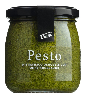 Pesto Genueser Art ohne Knoblauch – ligurisches Basilikumpesto mit stückiger Konsistenz