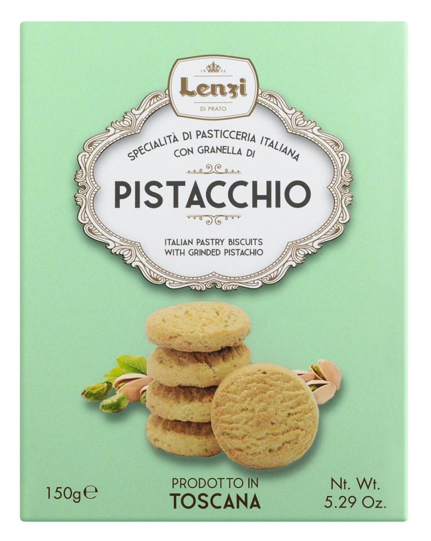 Mürbeteigkekse „Pistacchio“ – feines Gebäck mit Pistazien, 150 g