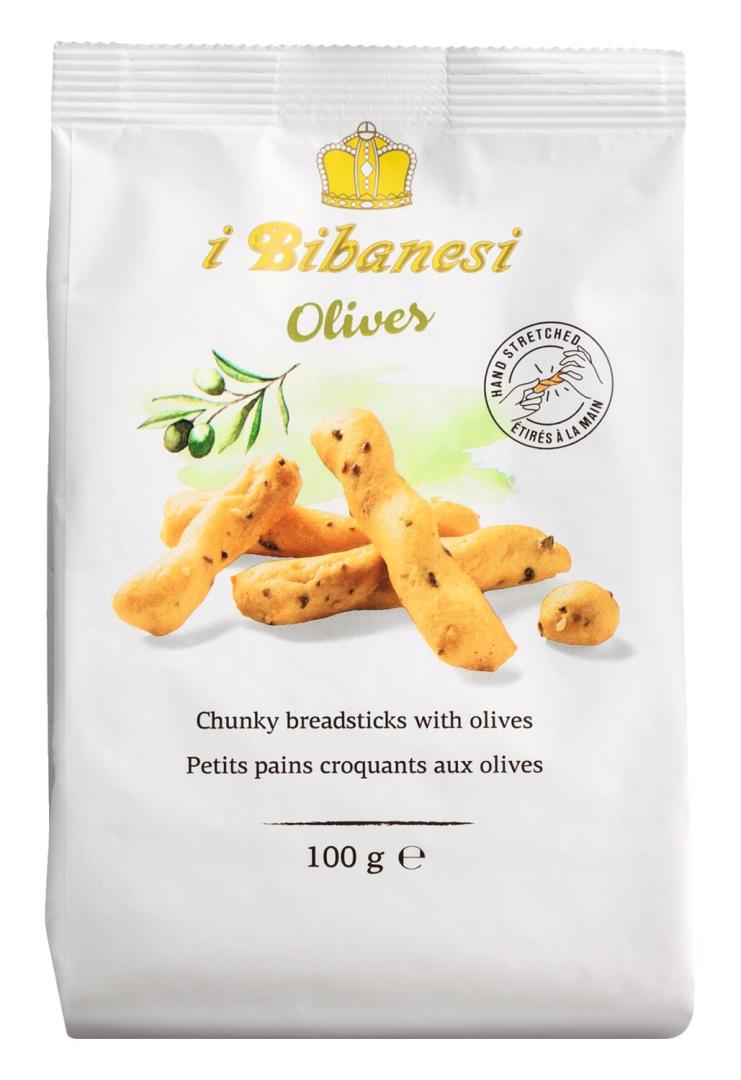 Kurze Grissini mit Oliven und Sesam – italienischer Knabbersnack