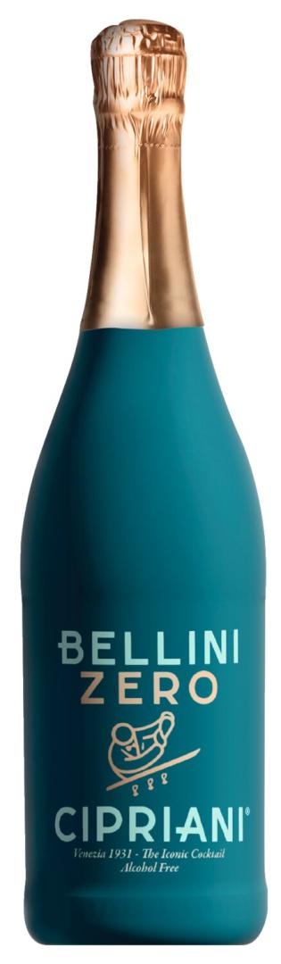 Bellini ohne Alkohol – prickelnder Pfirsichcocktail in der 0,75 l-Flasche, ohne Zuckerzusatz