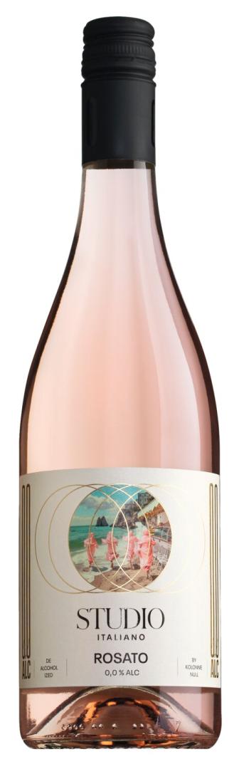Flasche Studio Italiano Rosato alkoholfrei 0,75 l – veganer Roséwein aus Italien von Kolonne Null