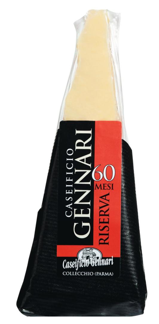 Parmigiano Reggiano DOP Riserva, 60 Monate gereift – ca. 350 g Stück mit goldgelber Bruchkante