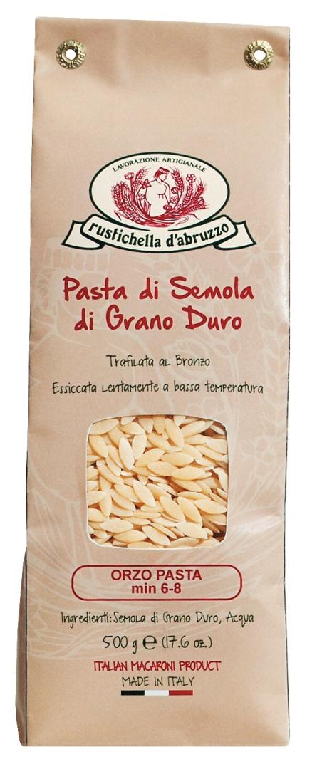 Orzo Pasta 500 g – kleine Hartweizennudeln in reisähnlicher Form für Suppen, Aufläufe und Nudelsalate