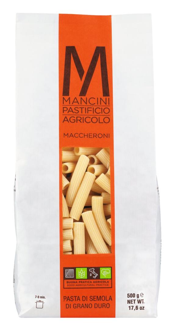 Maccheroni 500 g – klassische italienische Röhrenpasta für Käsesaucen, Tomatensaucen und herzhafte Gerichte