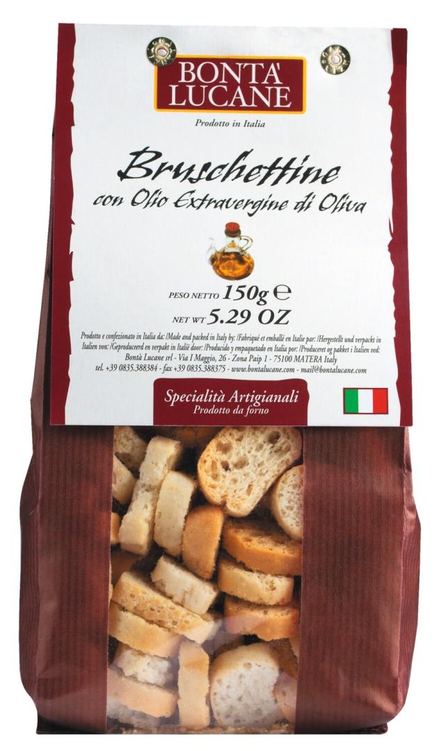 Bruschettine all’olio extra vergine di oliva – Knusprige Brotscheiben mit Olivenöl