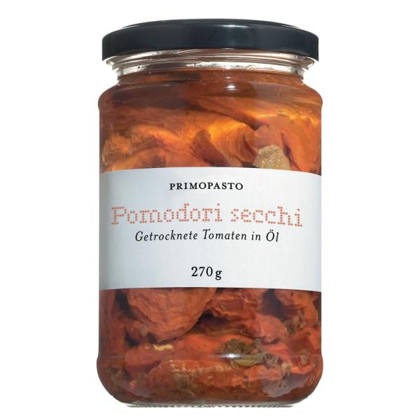 Getrocknete Tomaten in Öl 280 g – aromatischer Antipasti-Klassiker aus Italien in Sonnenblumenöl eingelegt
