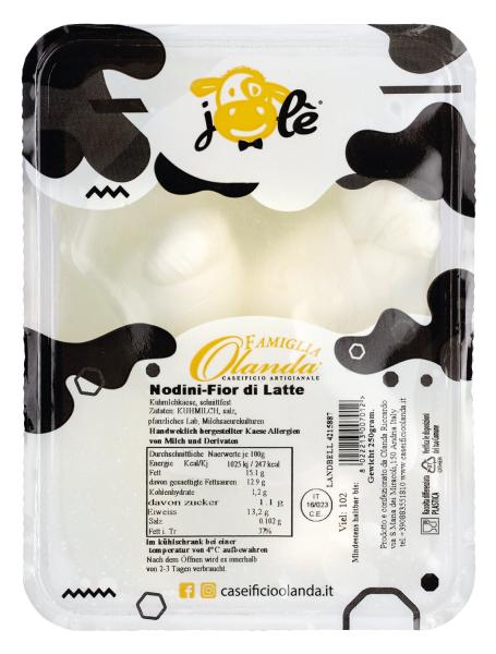 Mozzarella-Knötchen – kleine, milchige Mozzarelle in traditioneller Knotenform, 5 × 50 g