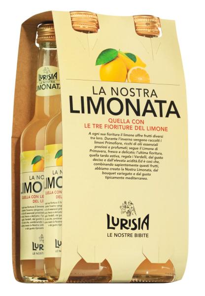 Limonata 4 × 275 ml – natürliche Zitronenlimonade aus mehreren Ernten