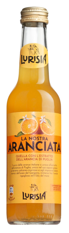 Aranciata Limonade 4 x 275 ml – italienische Orangenlimonade von Lurisia