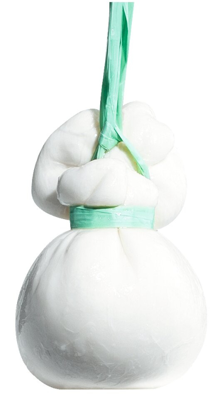 Burratina di Andria 250 g – cremige Burrata aus Apulien mit Stracciatella-Kern auf Teller serviert