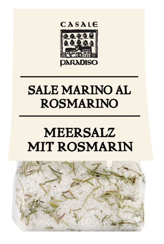 Sale Marino al Rosmarino – Meersalz mit Rosmarin 200 g Glas