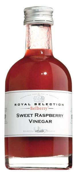 Sweet Raspberry Vinegar 200 ml – fruchtiger Himbeeressig mit Fruchtmark für Salate, Desserts und Geflügelgerichte