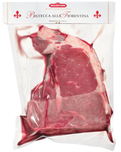 Bistecca alla Fiorentina – 3 cm dickes Rindersteak mit Knochen, 14 Tage gereift, typisch toskanisch