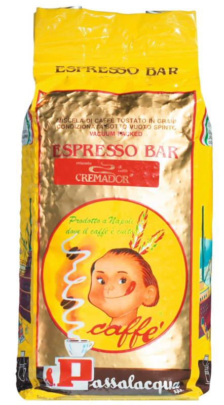 Cremador Caffè von Passalacqua – kräftiger Espressoblend mit 70 % Arabica und 30 % Robusta, typisch neapolitanisch mit feiner Crema